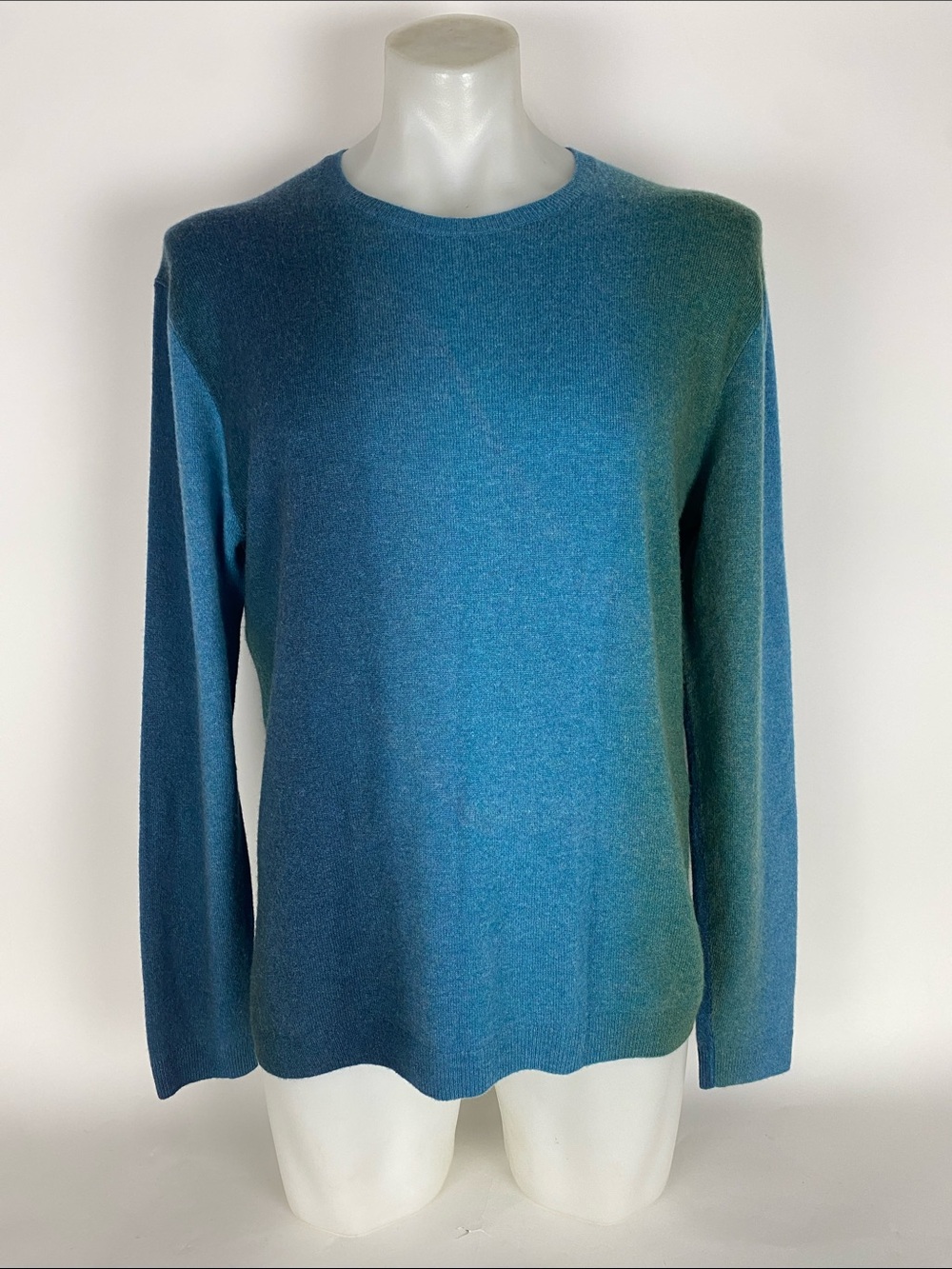 John Varvatos Collection Spruce Dip-Dyed 100% Cashmere Sweater approx L